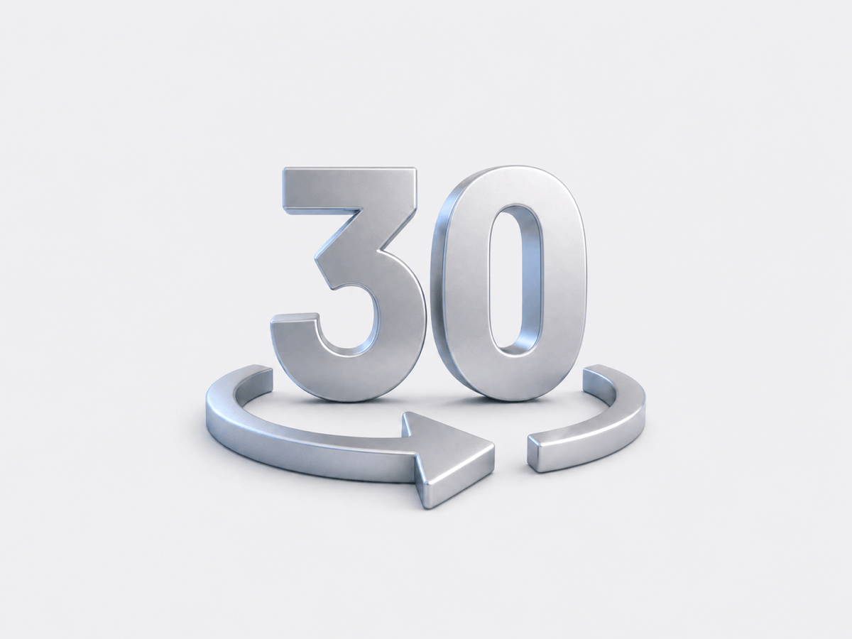 30-day returns